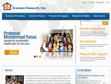 Tablet Screenshot of grameenresearch.org